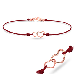 Rose Gold Plated Matt Rope Anklet ANK-102-RO-GP